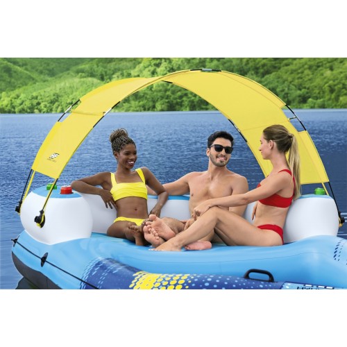 Plavecký ostrov Matrace pro 4 osoby 305X186X58CM BESTWAY + kšilt + síťované dno