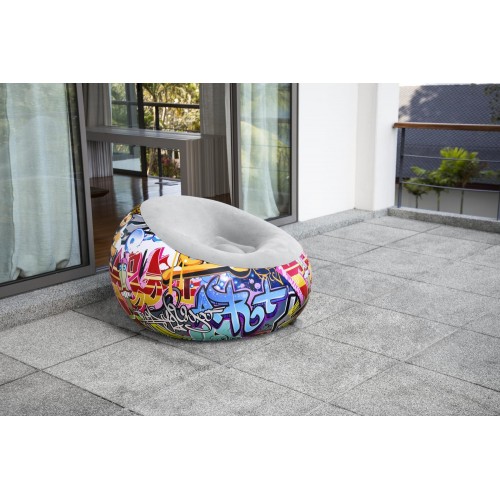Nafukovací graffiti křeslo BESTWAY