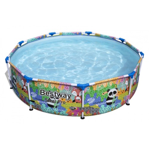 Dětský bazén Steel Pro Animal of the World BESTWAY 274X66CM 9 stop