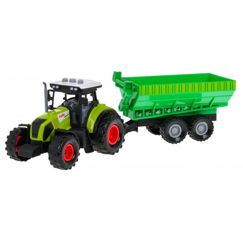 Interaktivní traktor s přívěsem + podavač slime pro děti 3+ zvukové světelné efekty