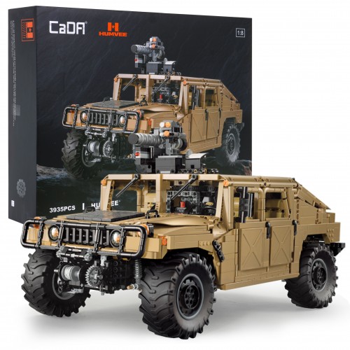 Technické bloky CaDA 3935 el. Vojenské vozidlo Humvee 1:8 pro děti 8+
