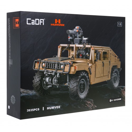 Technické bloky CaDA 3935 el. Vojenské vozidlo Humvee 1:8 pro děti 8+