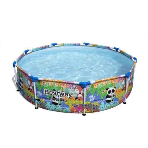 Dětský bazén Steel Pro Animal of the World BESTWAY 274X66CM 9 stop