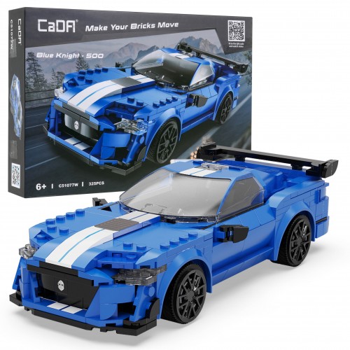 Technické bloky CaDA 325 el. Dálkově ovládané dětské závodní kolo Blue Knight 6+