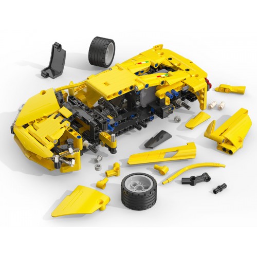 Technické bloky CaDA 357 el. Bleskové sportovní auto s výsuvným pohonem pro děti 6+