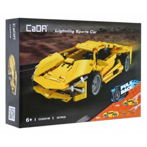 Technické bloky CaDA 357 el. Bleskové sportovní auto s výsuvným pohonem pro děti 6+