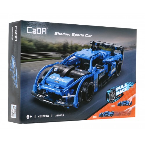 Technické bloky CaDA 380 el. shadowové sportovní auto s výsuvným pohonem pro děti 6+