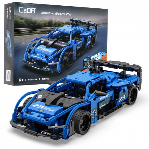 Technické bloky CaDA 380 el. shadowové sportovní auto s výsuvným pohonem pro děti 6+