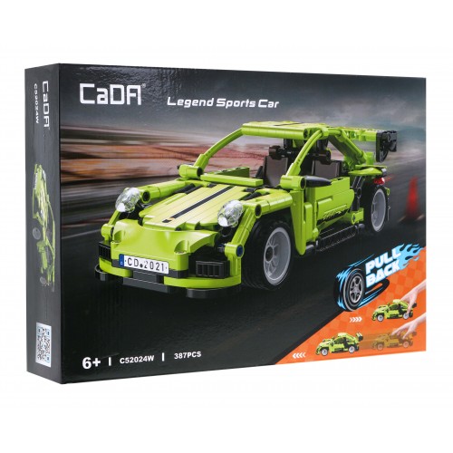 Technické bloky CaDA 387 el. Legendární sportovní auto se stahovacím pohonem pro děti 6+