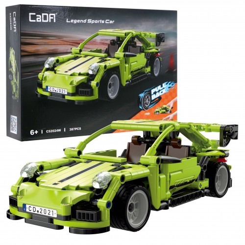 Technické bloky CaDA 387 el. Legendární sportovní auto se stahovacím pohonem pro děti 6+