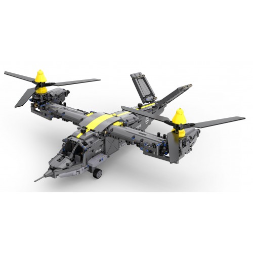 Technické bloky CaDA 1424 el. Dětský vrtulník Tiltrotor Aircraft 6+ pohyblivých dílů