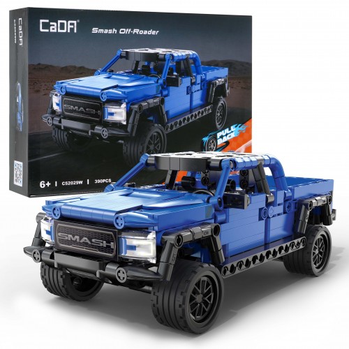 Technické bloky CaDA 390 el. Pull-back terénní pick-up pro děti 6+