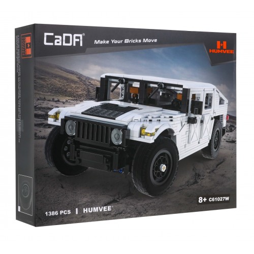 Technické bloky CaDA 1386 el. Vojenské vozidlo Humvee 1:12 pro děti 8+