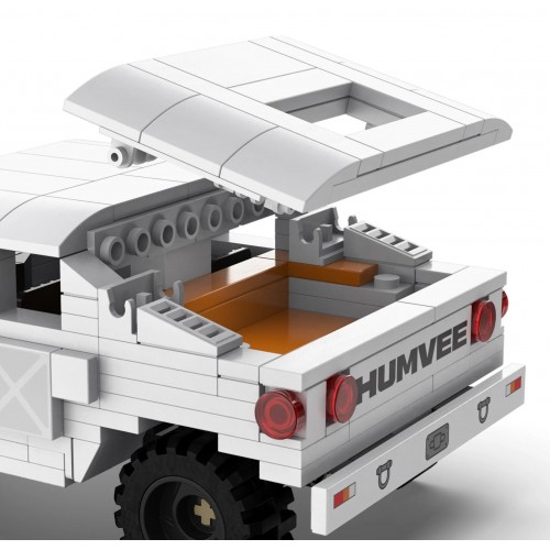 Technické bloky CaDA 328 el. Vojenské vozidlo Humvee 1:24 pro děti 8+