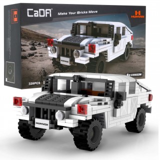 Technické bloky CaDA 328 el. Vojenské vozidlo Humvee 1:24 pro děti 8+