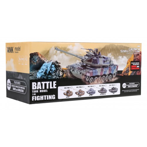 Dálkové ovládání Leopard 2A6 Dětská 3 Nádrž + Zelená 1:18 Kouřová funkce + 2,4 GHz Dálkové ovládání + Příslušenství