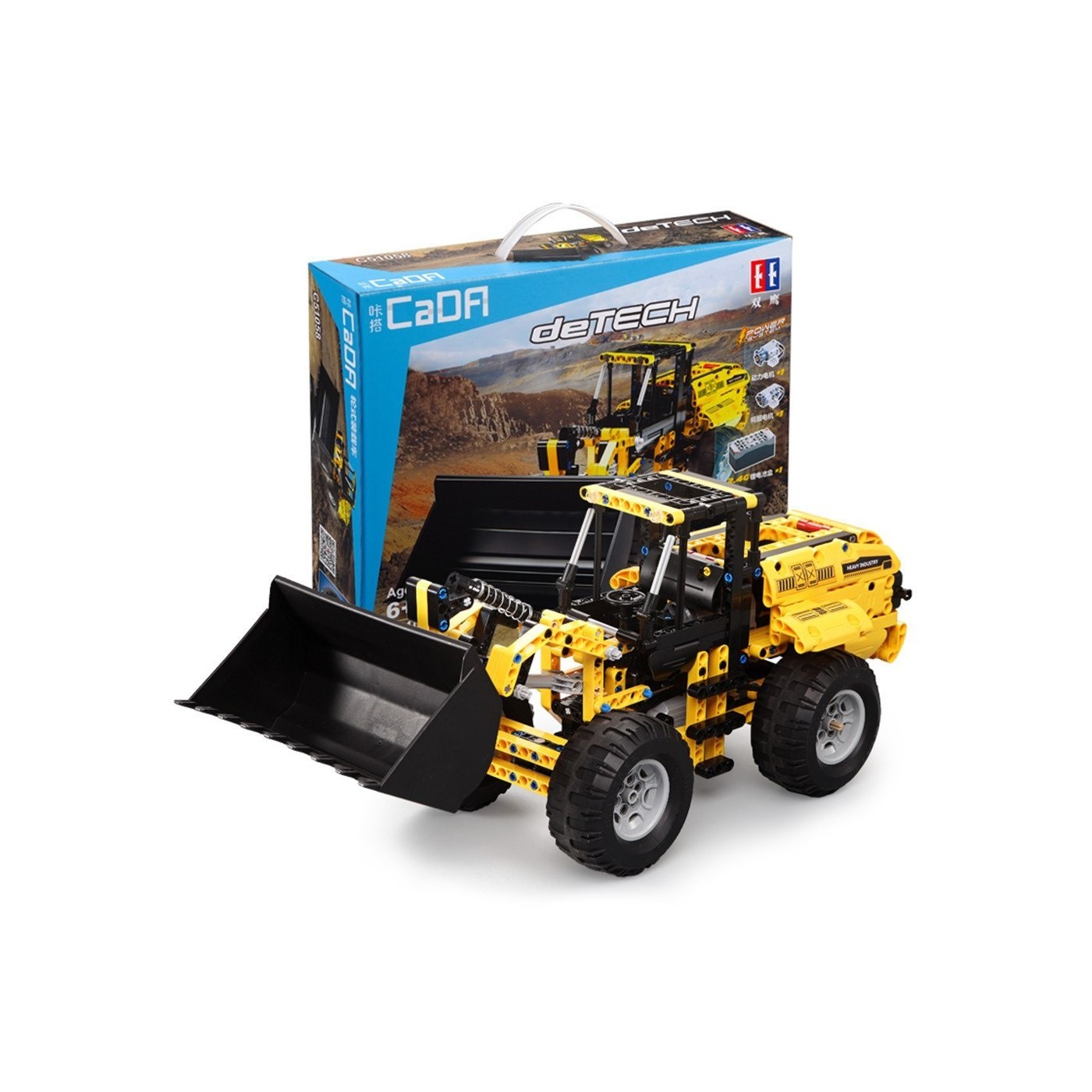 Technické bloky CaDA 491 el. Buldozer Buldozer pro děti 6+