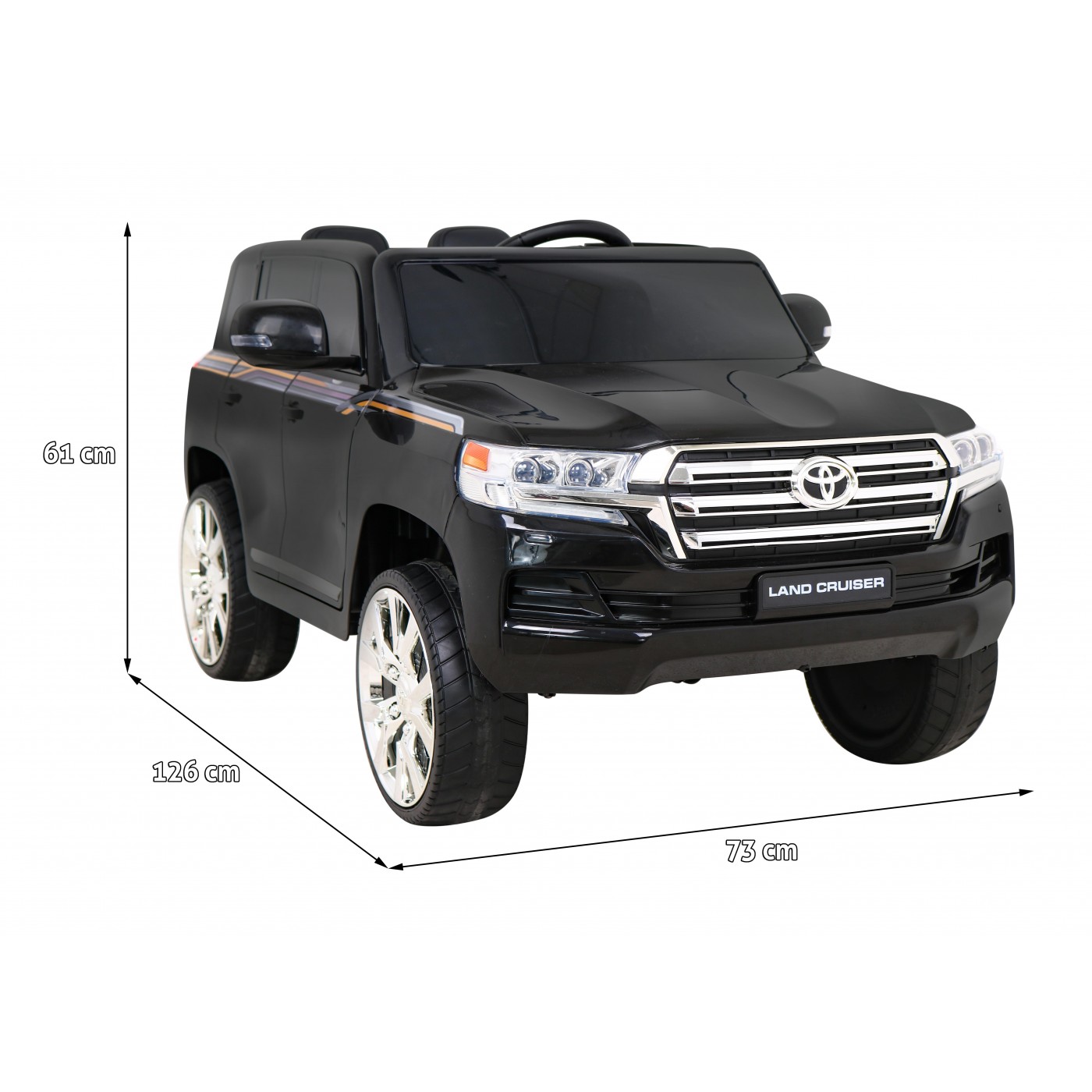 Toyota Land Cruiser Bateriové Černé Dálkové Úložiště EVA Pomalý Start LED MP3