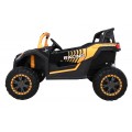Buggy ATV Racing pro 2 děti zlatá + pohon 4x4 + dálkové ovládání + pomalý start + MP3 LED