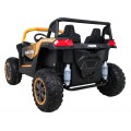 Buggy ATV Racing pro 2 děti zlatá + pohon 4x4 + dálkové ovládání + pomalý start + MP3 LED