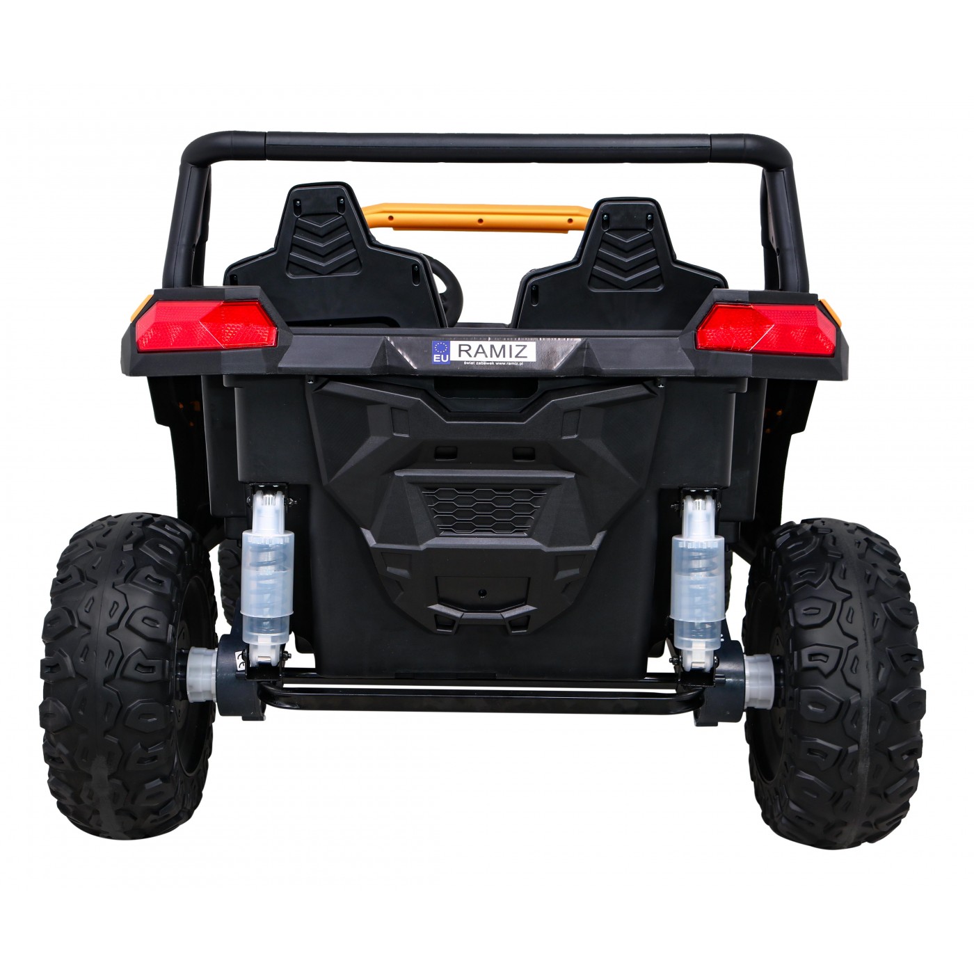 Buggy ATV Racing pro 2 děti zlatá + pohon 4x4 + dálkové ovládání + pomalý start + MP3 LED