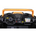Buggy ATV Racing pro 2 děti zlatá + pohon 4x4 + dálkové ovládání + pomalý start + MP3 LED