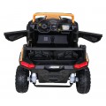 Buggy ATV Racing pro 2 děti zlatá + pohon 4x4 + dálkové ovládání + pomalý start + MP3 LED