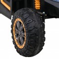 Buggy ATV Racing pro 2 děti zlatá + pohon 4x4 + dálkové ovládání + pomalý start + MP3 LED