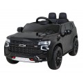 Elektrické dětské auto Chevrolet Tahoe černé  + dálkové ovládání + EVA + MP3 rádio + LED