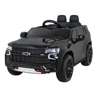 Elektrické dětské auto Chevrolet Tahoe černé  + dálkové ovládání + EVA + MP3 rádio + LED