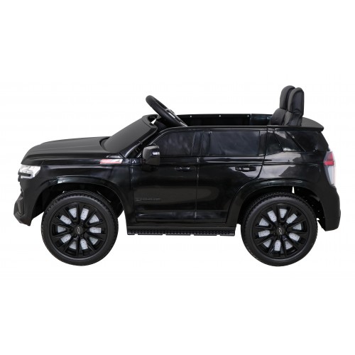 Elektrické dětské auto Chevrolet Tahoe černé  + dálkové ovládání + EVA + MP3 rádio + LED