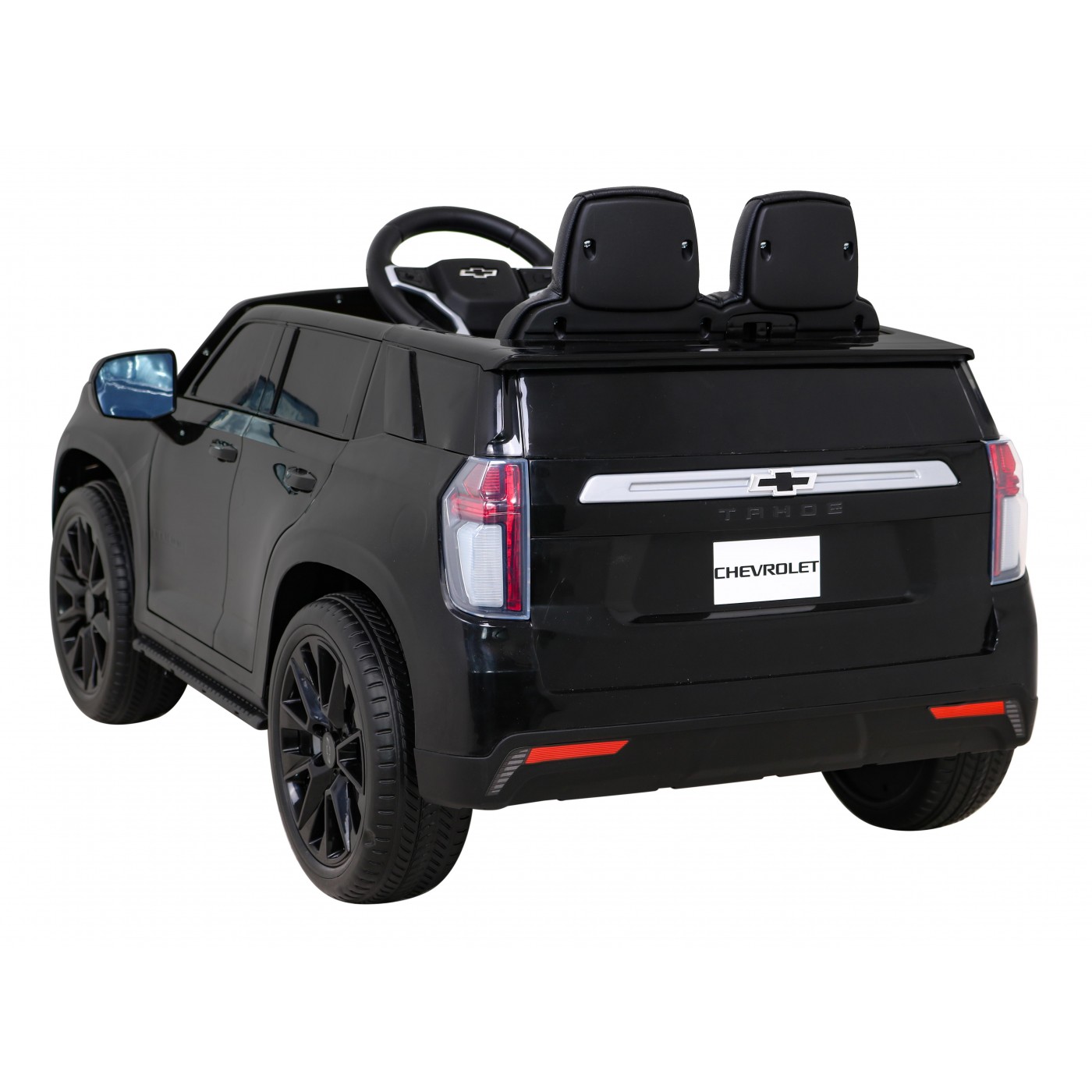 Elektrické dětské auto Chevrolet Tahoe černé  + dálkové ovládání + EVA + MP3 rádio + LED