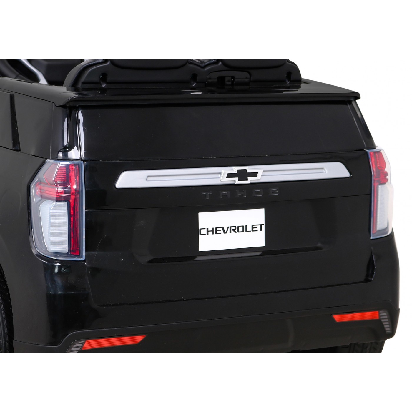 Elektrické dětské auto Chevrolet Tahoe černé  + dálkové ovládání + EVA + MP3 rádio + LED