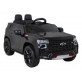 Elektrické dětské auto Chevrolet Tahoe černé  + dálkové ovládání + EVA + MP3 rádio + LED