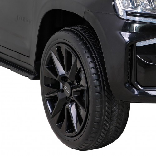 Elektrické dětské auto Chevrolet Tahoe černé  + dálkové ovládání + EVA + MP3 rádio + LED