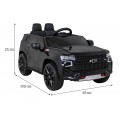 Elektrické dětské auto Chevrolet Tahoe černé  + dálkové ovládání + EVA + MP3 rádio + LED