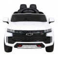 Elektrické dětské auto Chevrolet Tahoe bílé + dálkové ovládání + EVA + rádio MP3 + LED