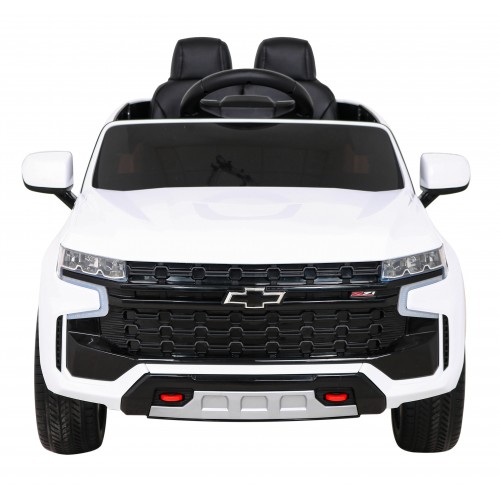 Elektrické dětské auto Chevrolet Tahoe bílé + dálkové ovládání + EVA + rádio MP3 + LED