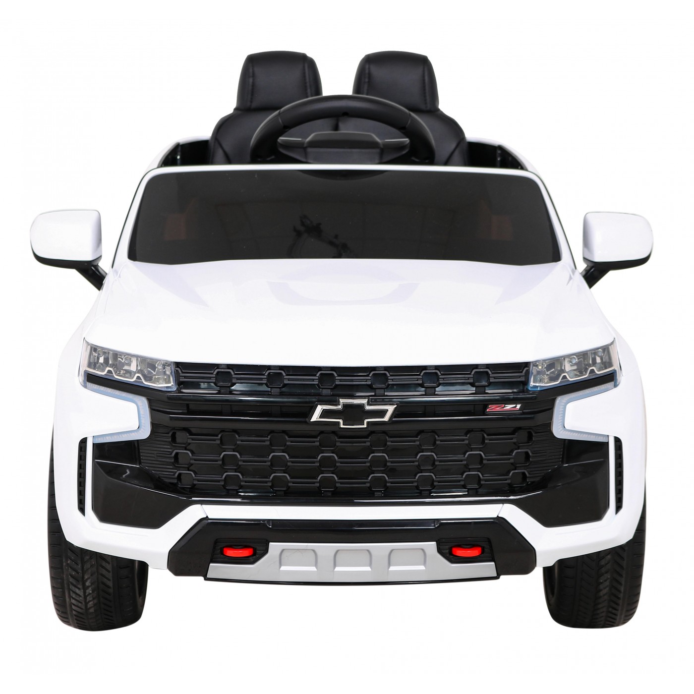 Elektrické dětské auto Chevrolet Tahoe bílé + dálkové ovládání + EVA + rádio MP3 + LED