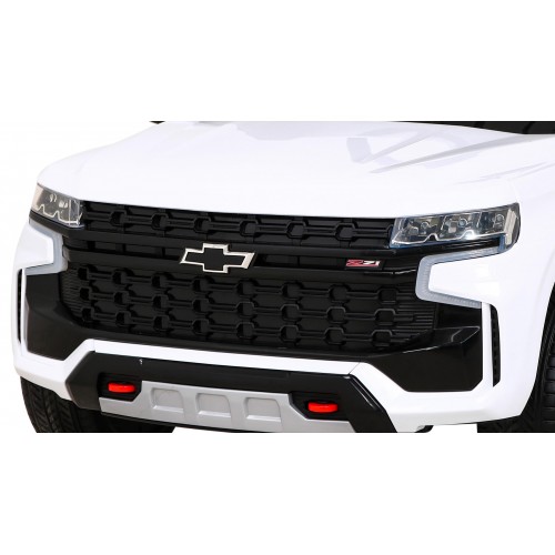Elektrické dětské auto Chevrolet Tahoe bílé + dálkové ovládání + EVA + rádio MP3 + LED