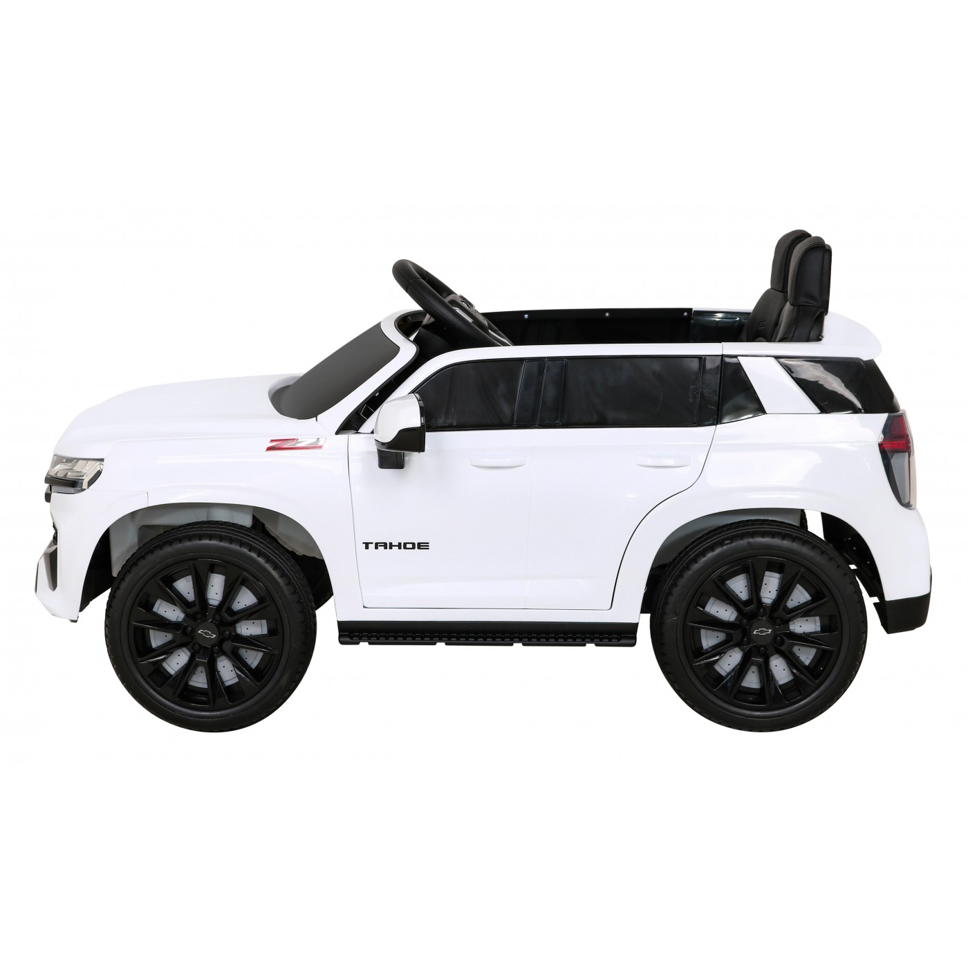 Elektrické dětské auto Chevrolet Tahoe bílé + dálkové ovládání + EVA + rádio MP3 + LED