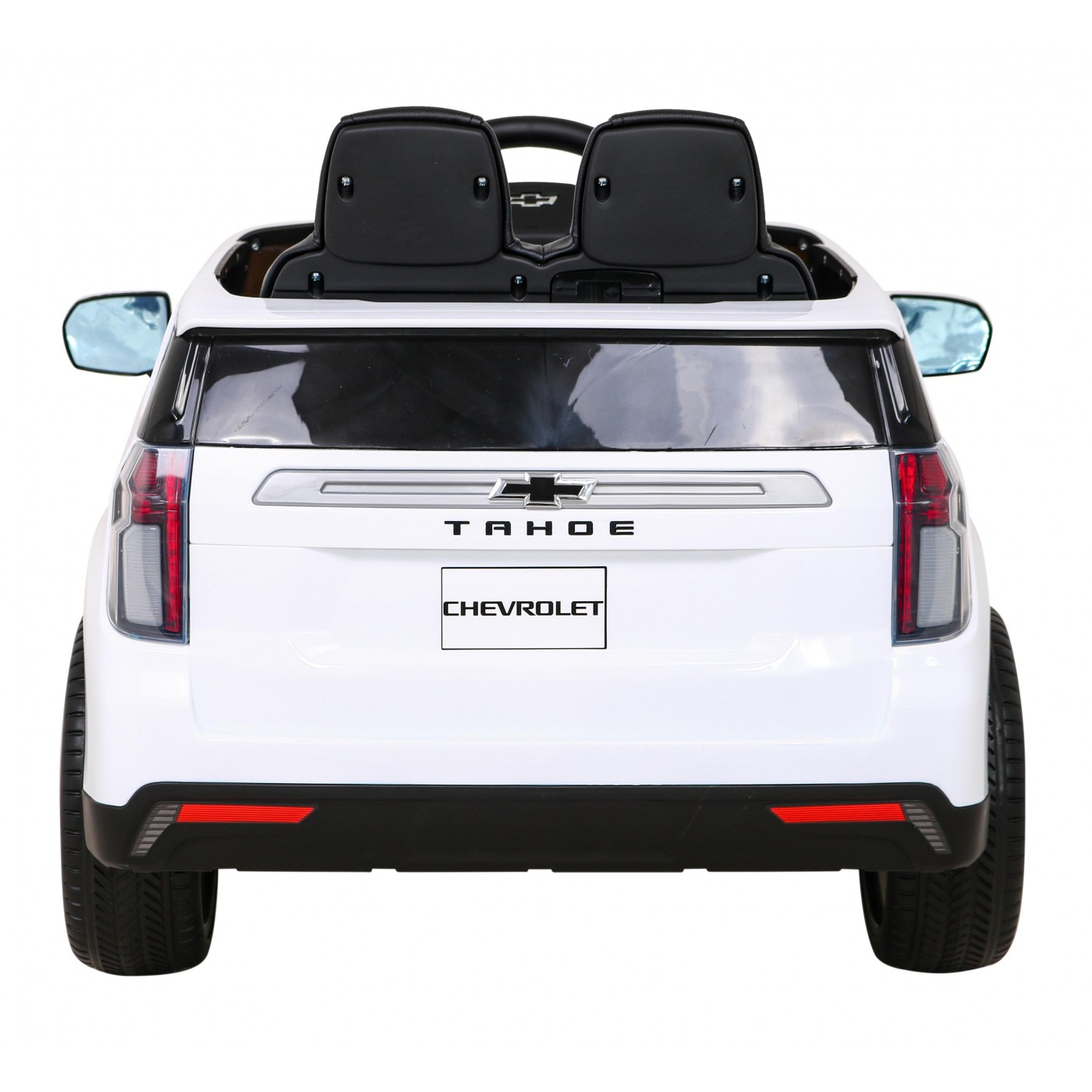 Elektrické dětské auto Chevrolet Tahoe bílé + dálkové ovládání + EVA + rádio MP3 + LED