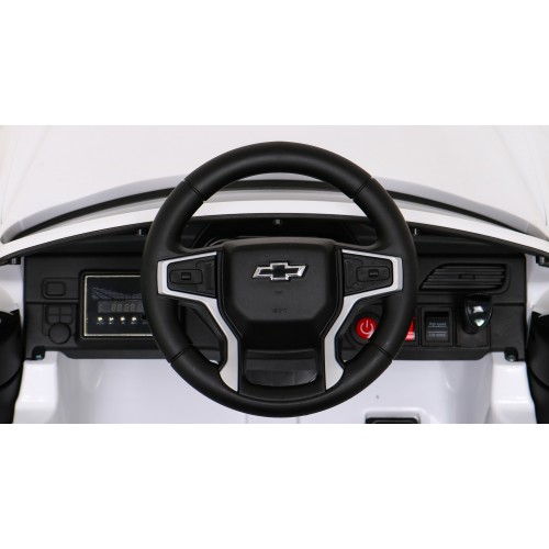 Elektrické dětské auto Chevrolet Tahoe bílé + dálkové ovládání + EVA + rádio MP3 + LED