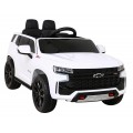 Elektrické dětské auto Chevrolet Tahoe bílé + dálkové ovládání + EVA + rádio MP3 + LED