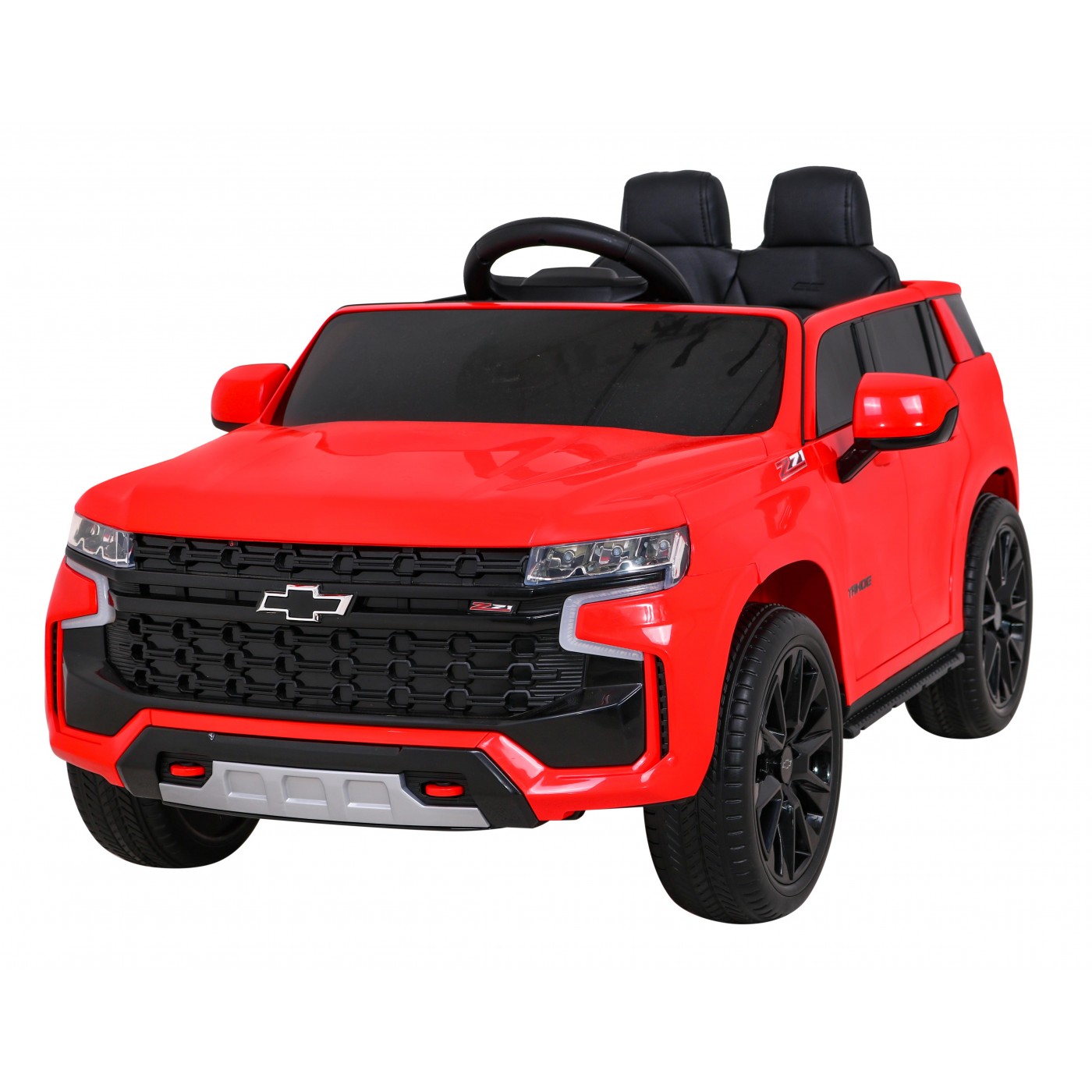 Elektrické dětské auto Chevrolet Tahoe červené + dálkové ovládání + EVA + MP3 rádio + LED