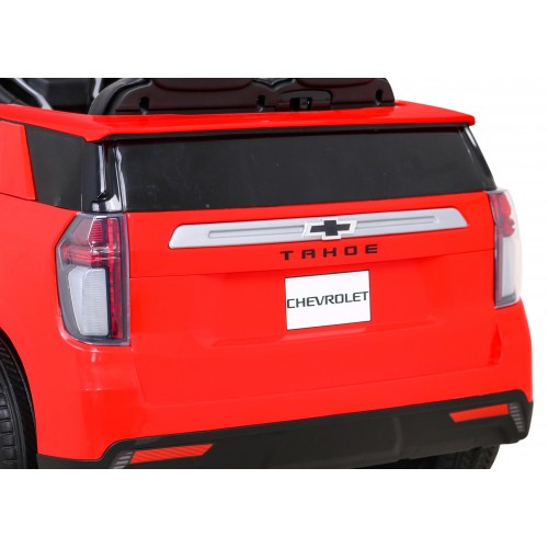 Elektrické dětské auto Chevrolet Tahoe červené + dálkové ovládání + EVA + MP3 rádio + LED