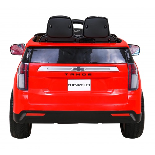 Elektrické dětské auto Chevrolet Tahoe červené + dálkové ovládání + EVA + MP3 rádio + LED
