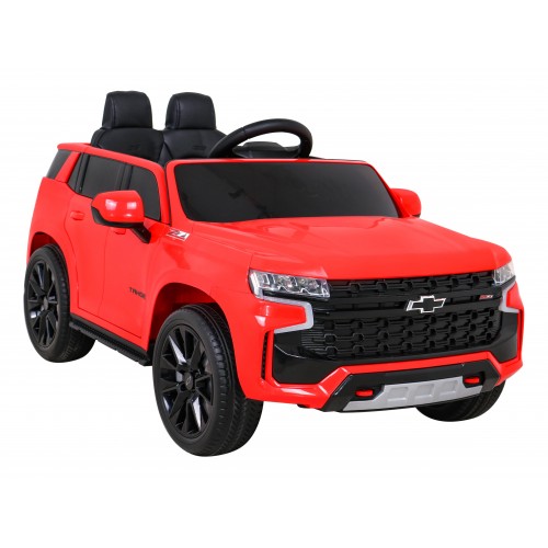 Elektrické dětské auto Chevrolet Tahoe červené + dálkové ovládání + EVA + MP3 rádio + LED
