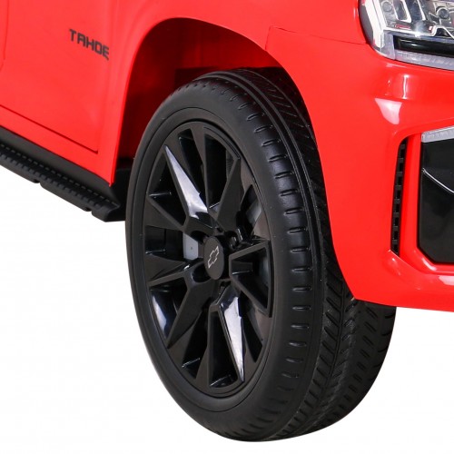 Elektrické dětské auto Chevrolet Tahoe červené + dálkové ovládání + EVA + MP3 rádio + LED