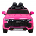 Elektrické dětské auto Chevrolet Tahoe růžové + dálkové ovládání + EVA + rádio MP3 + LED